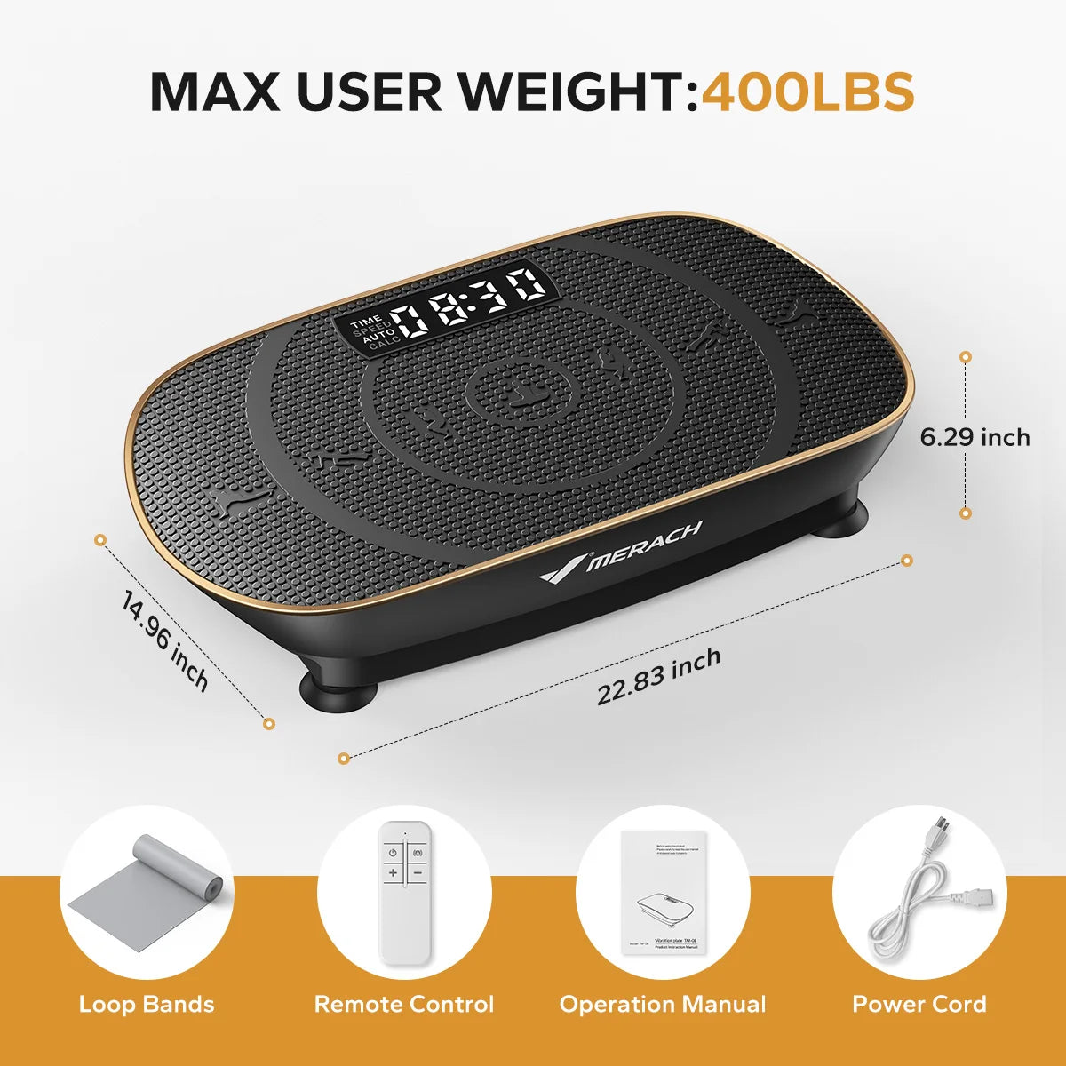 Merach Vibration Plate Exercise Machine For Whole Body Fitness Workout