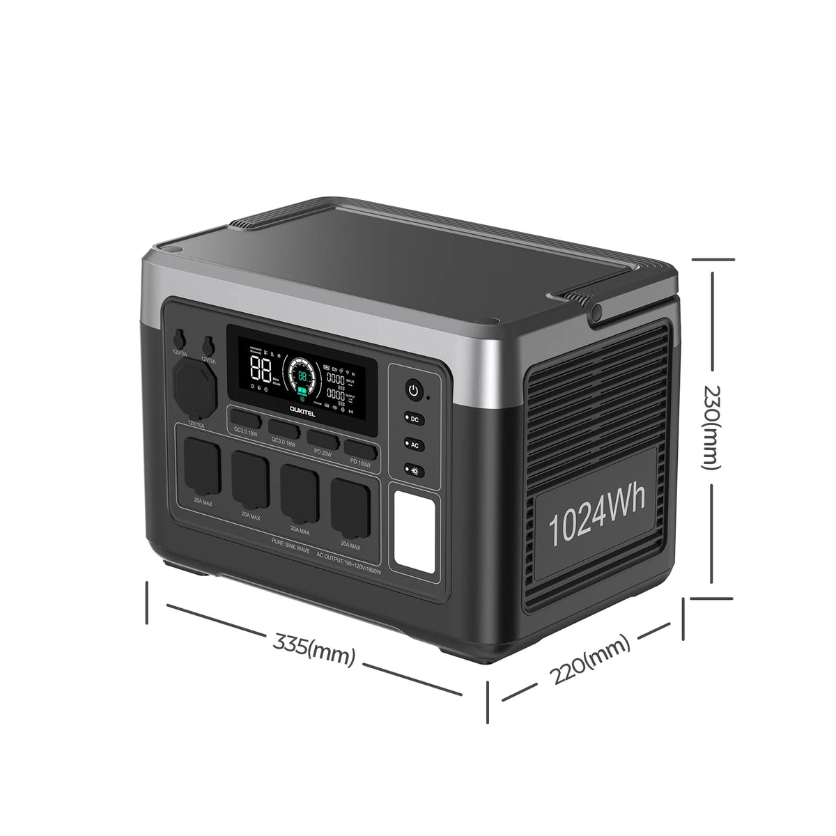 OUKITEL P1000 Plus Portable Power Station Solar Generator Backup