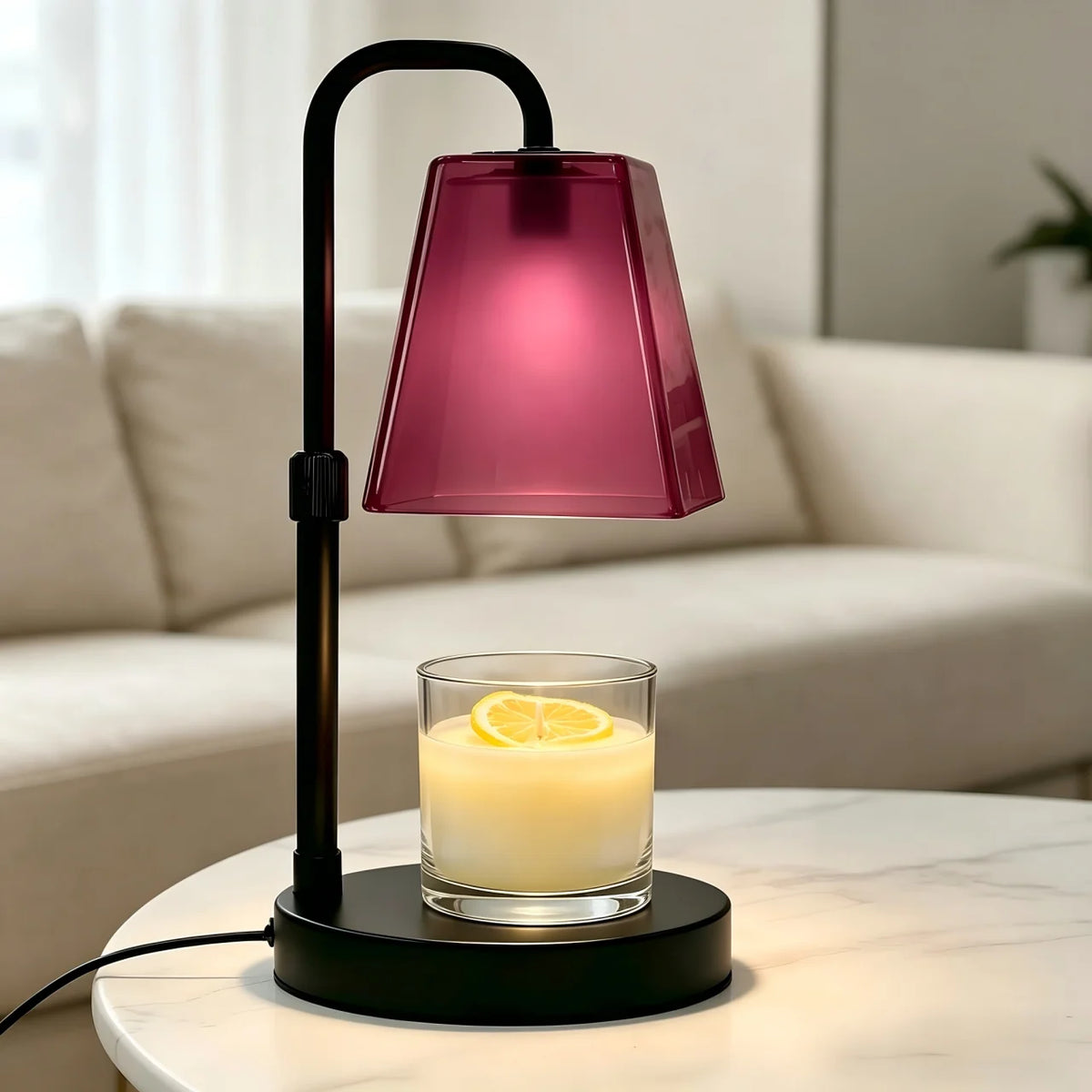 Glass Candle Warmer Lamp With Timer Dimming And Automatic Shutoff