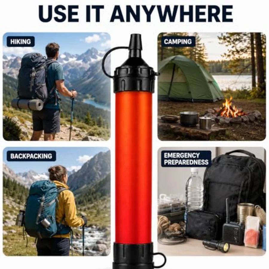 Water Filter Straw For Camping Hiking Travel And Outdoor Purification