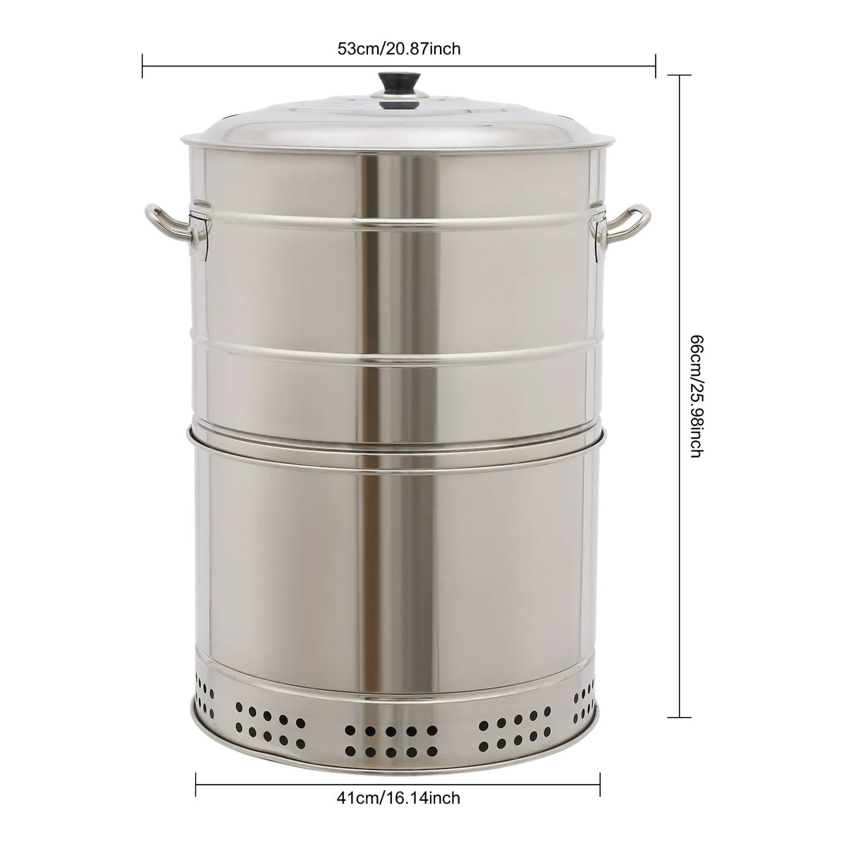 Portable Stainless Steel Hanging Charcoal Grill With Rotating Skewers