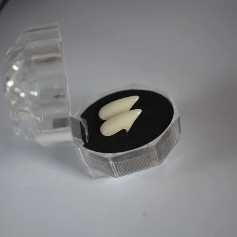 Halloween Vampire Fangs Costume Teeth With Denture Adhesive Props