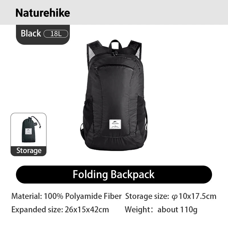 Naturehike Lightweight Foldable Waterproof Hiking Backpack for Outdoor Travel