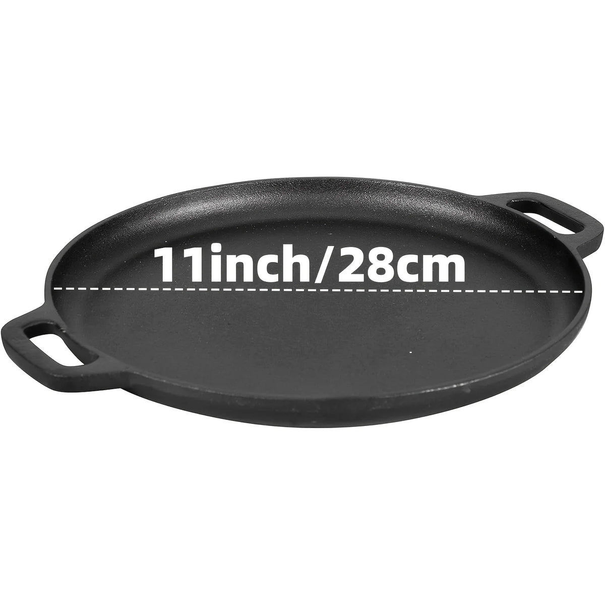 Preseasoned Cast Iron Skillet Set for Oven Grill and Campfire