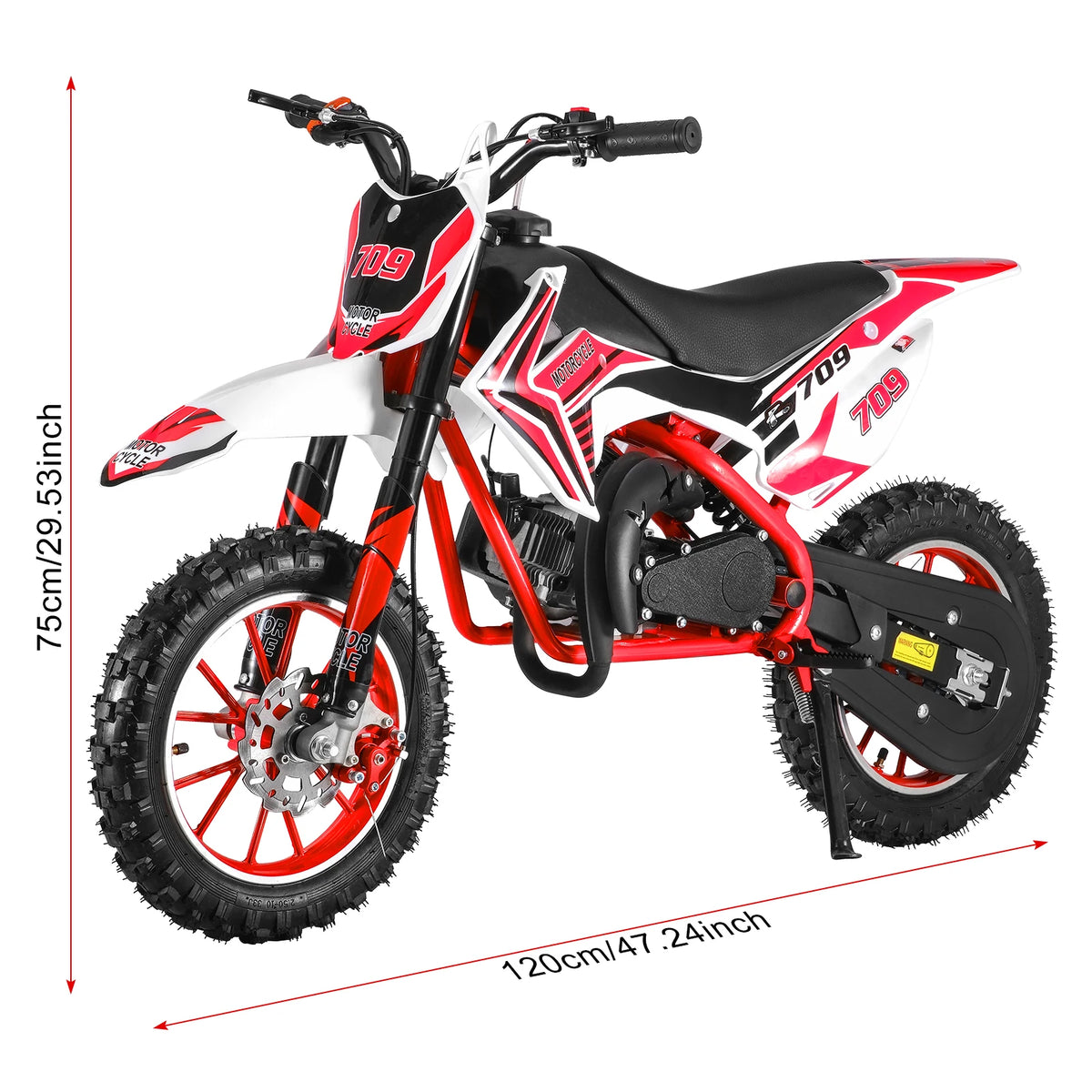 Gas Powered Kids Off Road Dirt Bike With Disc Brakes