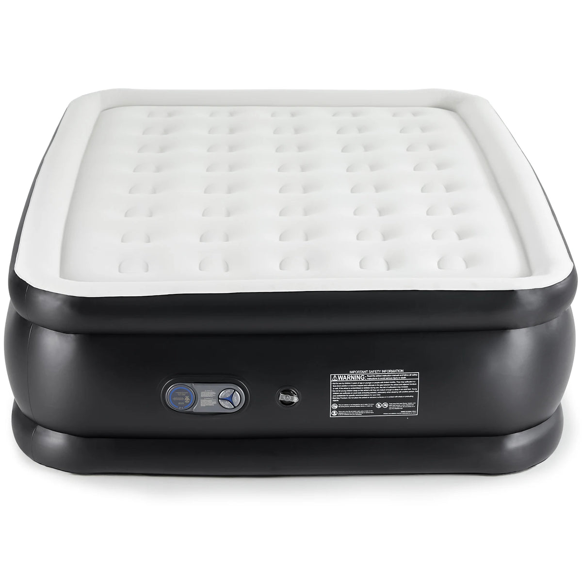 MCQ Queen Air Mattress 22IN Tall Inflatable Blow Up Airbed with Built-in High Capacity Pump Air Bed for Home or Camping