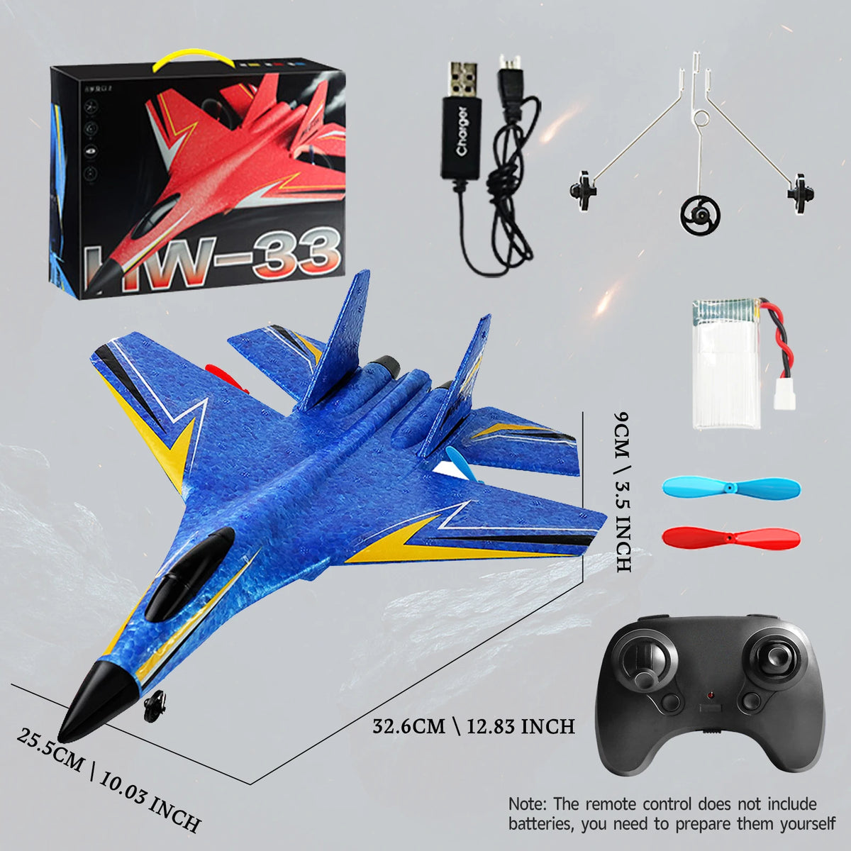 HW33 Remote Control Fighter Jet Plane With 6 Axis Gyroscope