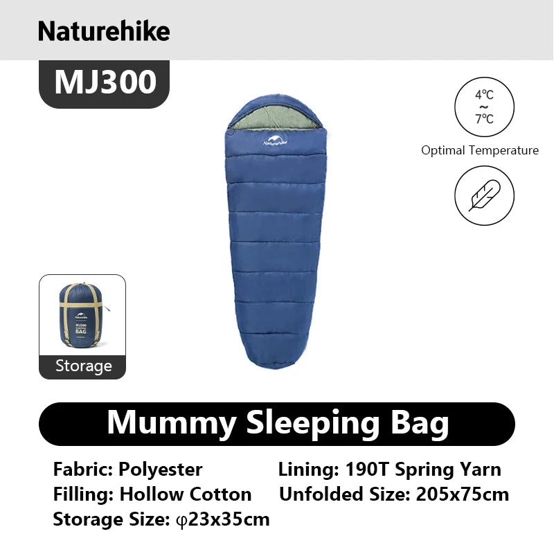 Naturehike Warm Mummy Sleeping Bag For Winter Camping Adults
