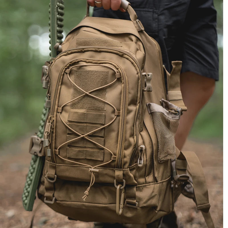 LQARMY Durable Nylon Tactical Backpack For Hiking And Camping