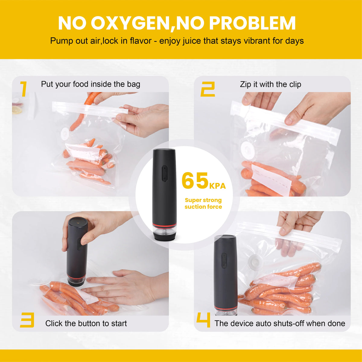 Leakproof Vacuum Seal Food Storage Containers Set Kitchen Organizer