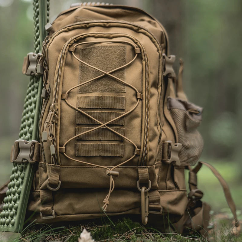 LQARMY Durable Nylon Tactical Backpack For Hiking And Camping
