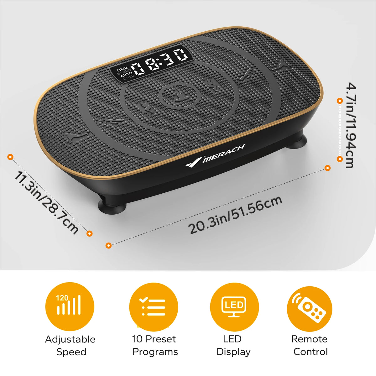 Merach Vibration Plate Exercise Machine For Whole Body Fitness Workout