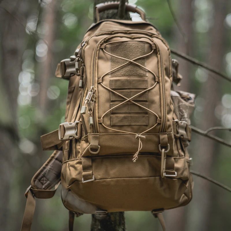 LQARMY Durable Nylon Tactical Backpack For Hiking And Camping