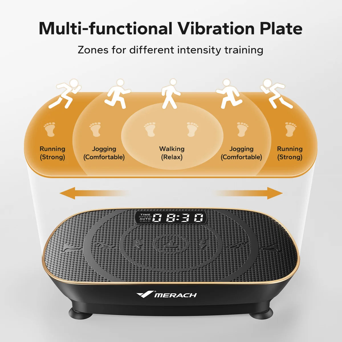 Merach Vibration Plate Exercise Machine For Whole Body Fitness Workout