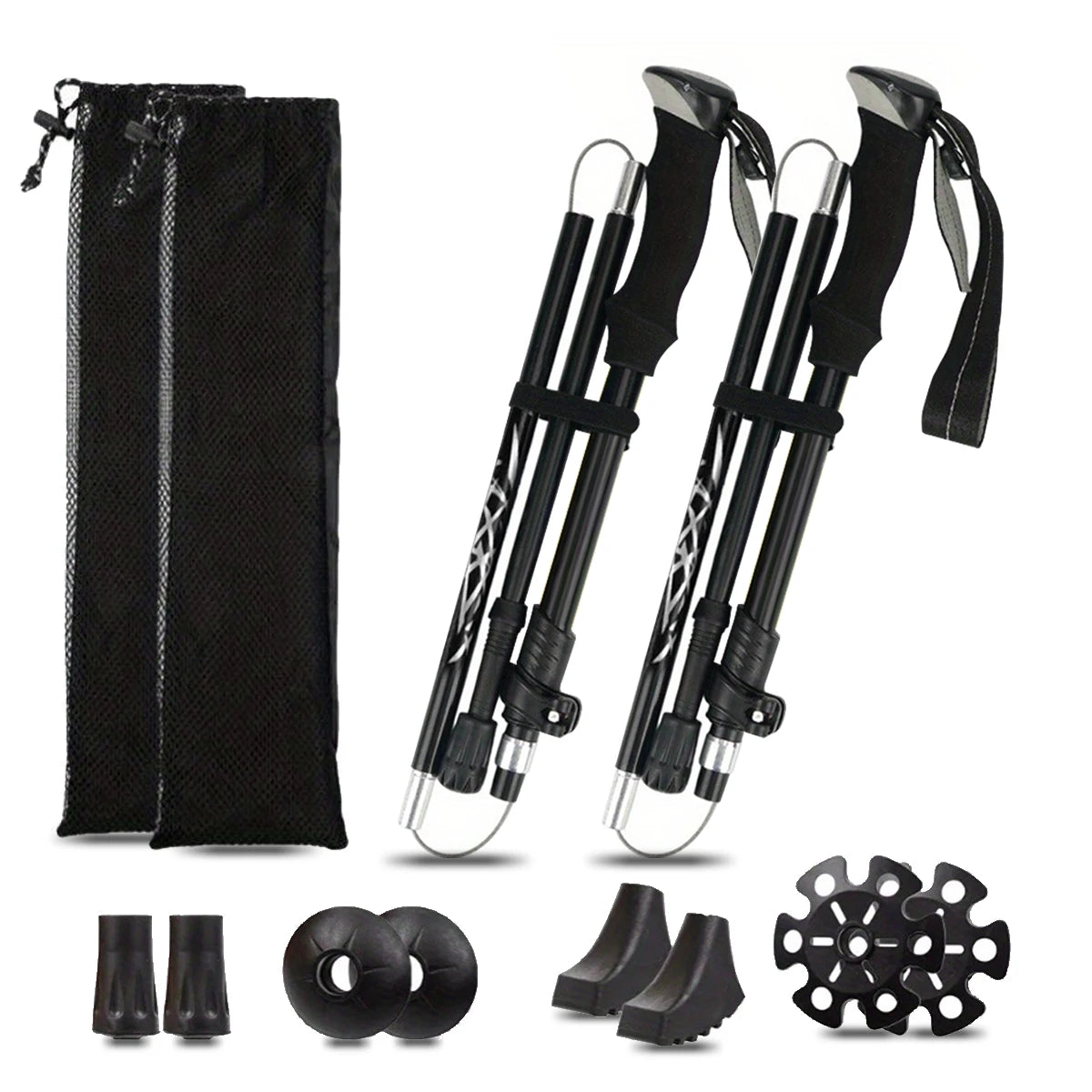 Ultralight Aluminum Folding Trekking Pole For Hiking And Walking