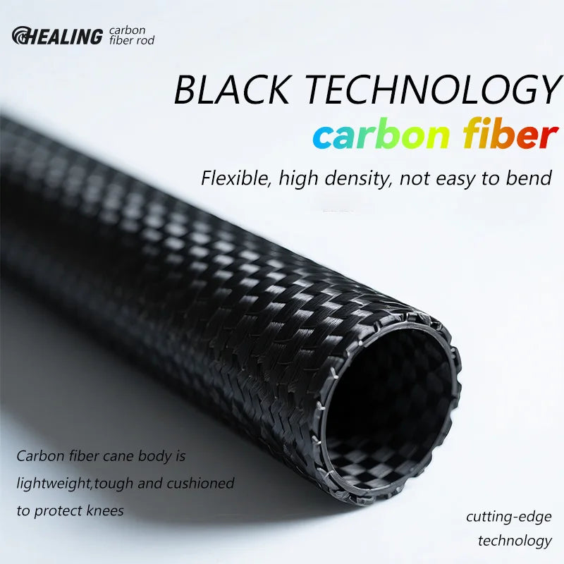 OKHEALING Carbon Fiber Foldable Trekking Poles For Hiking