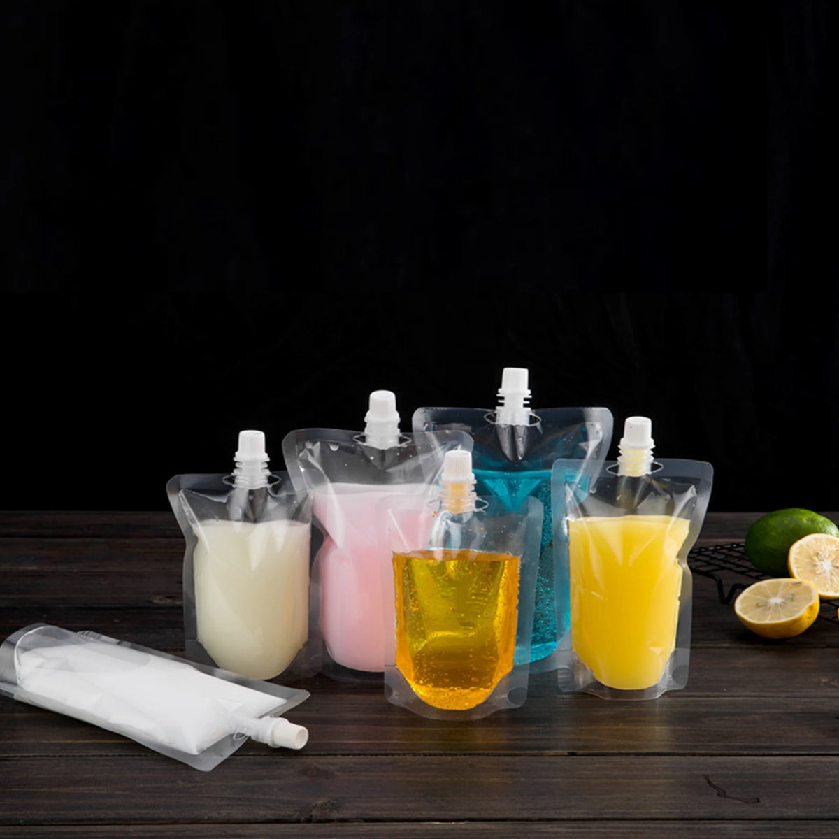 VoluPack Eco Stand Up Spout Beverage Packaging Pouches