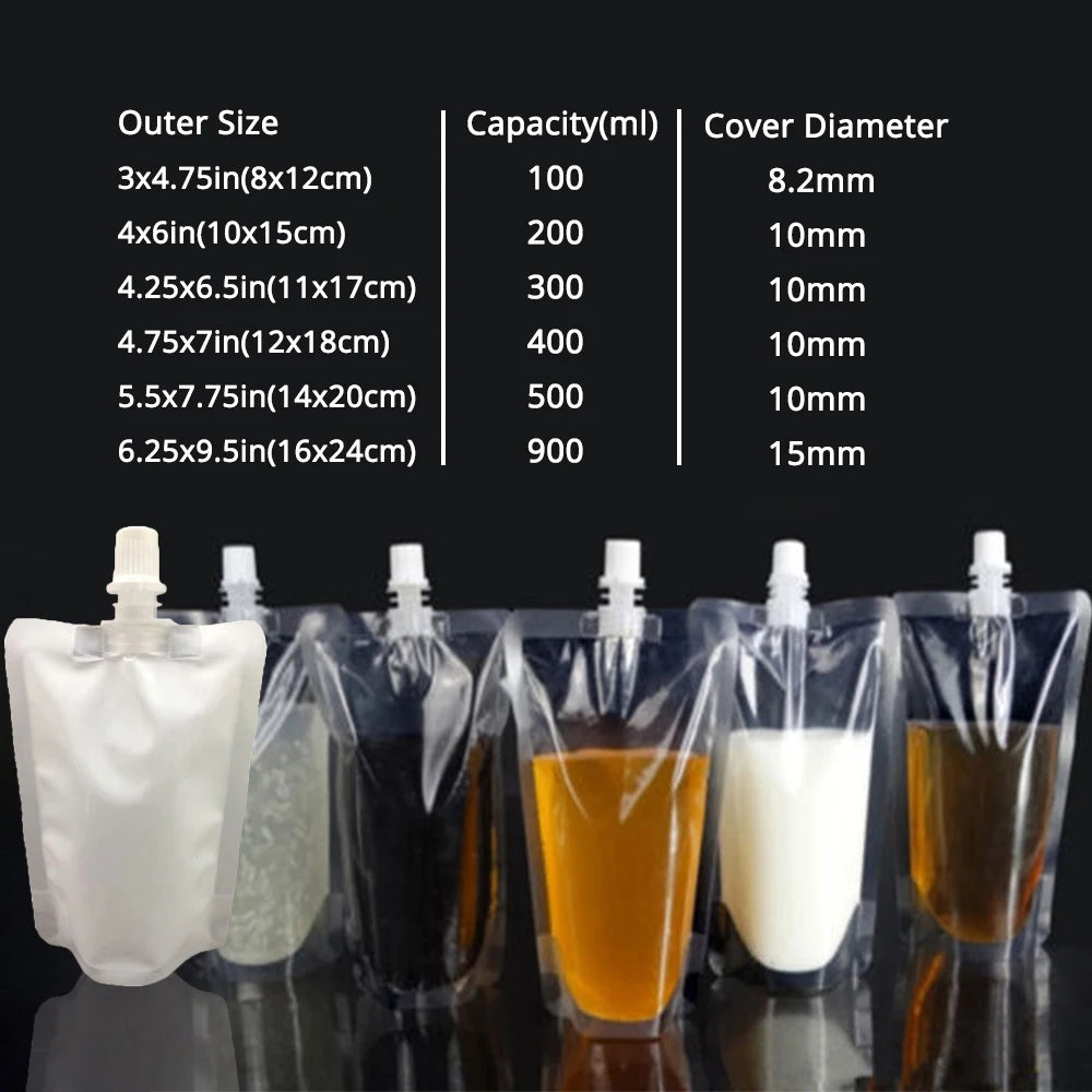 VoluPack Eco Stand Up Spout Beverage Packaging Pouches
