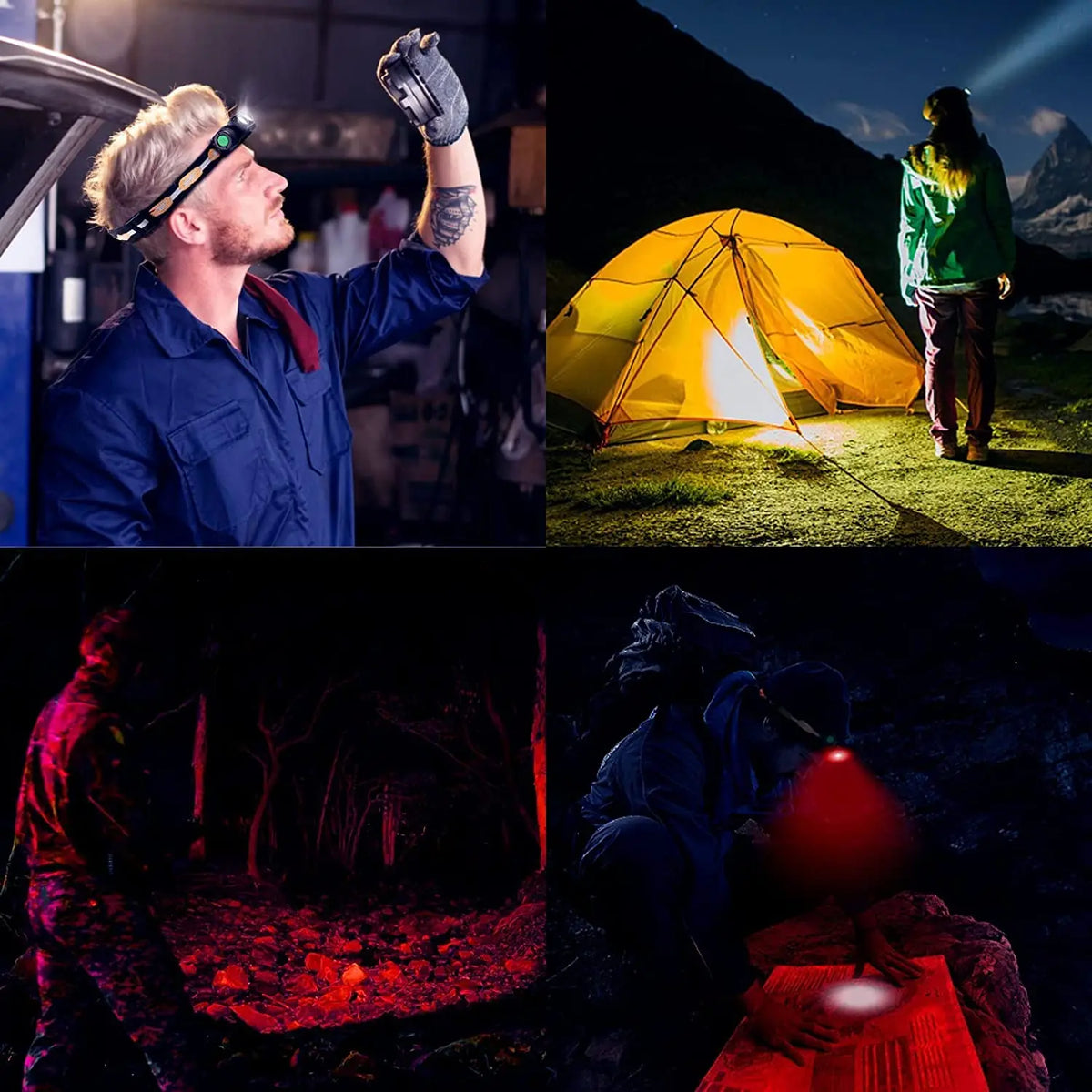 Sofirn H25LR Rechargeable LED Headlamp With White And Red Light