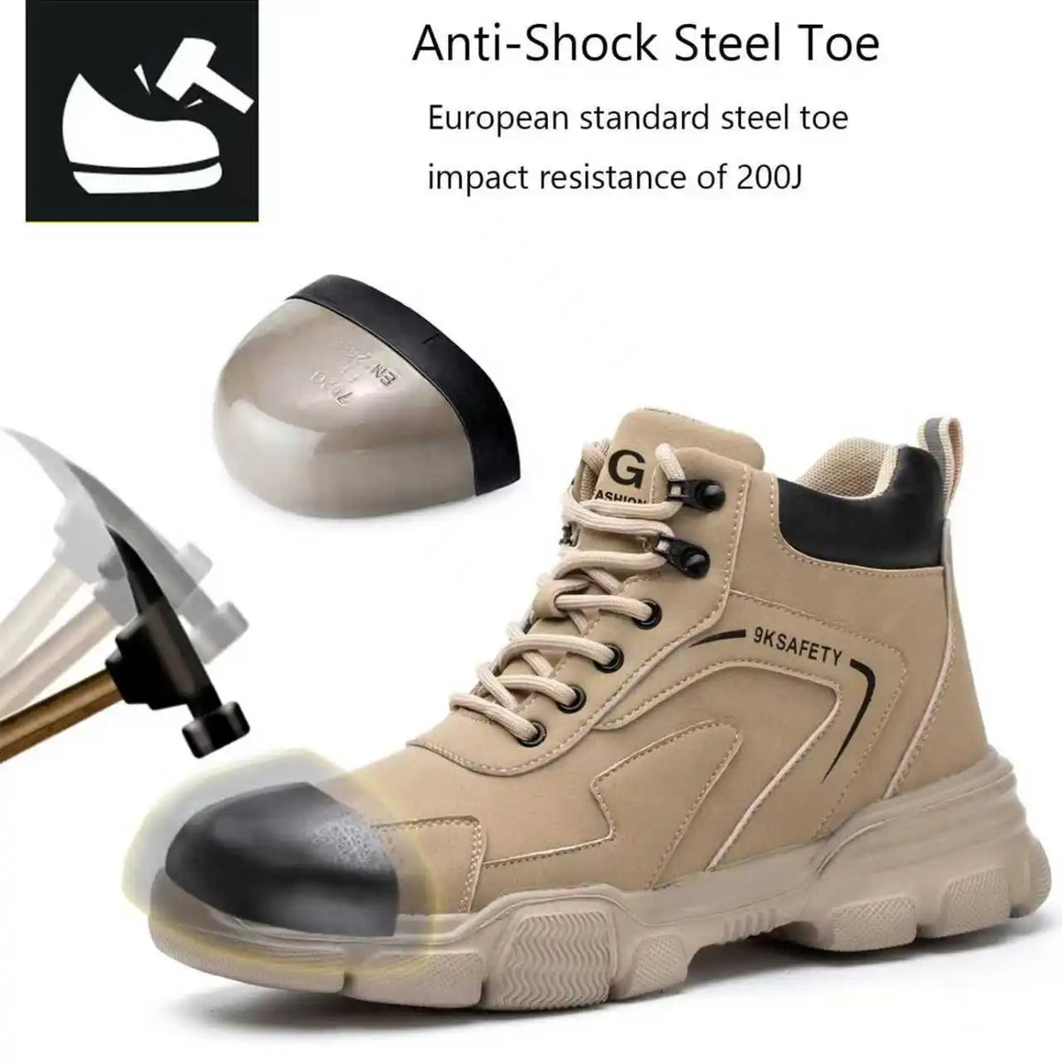 Water Repellent Anti Puncture Industrial Construction Safety Boots