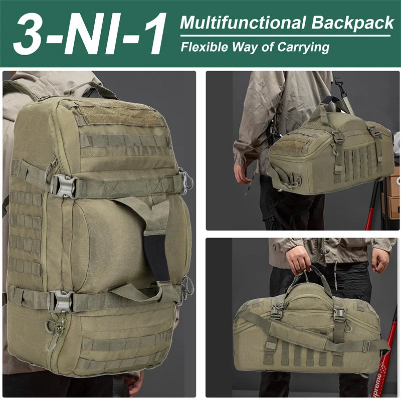 LQARMY Tactical Outdoor Backpack For Hiking Camping And Travel Gear