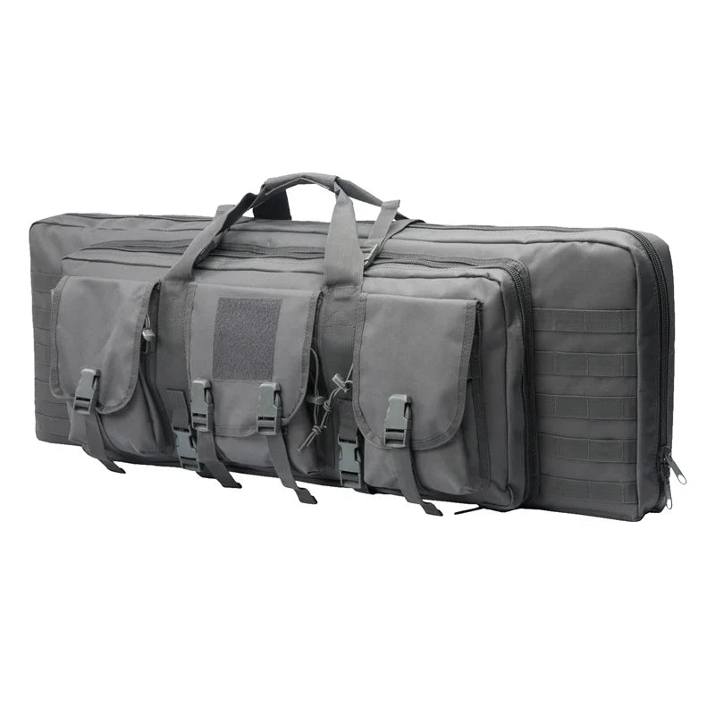 LQARMY Tactical Double Rifle Case Molle Hunting Airsoft Gun Bag