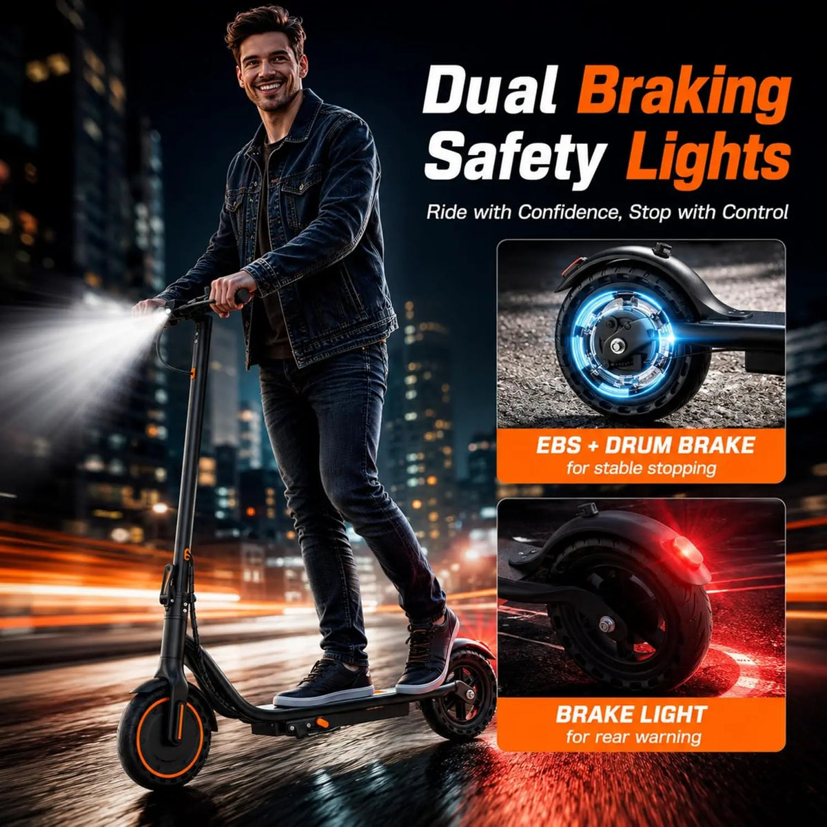 2026 New 8.5‘’ Electric Scooter Solid Tire 350W 19mph APP Smart Control 4 Speed Modes Foldable E-Scooter 16miles Max Range for Campus Commuting