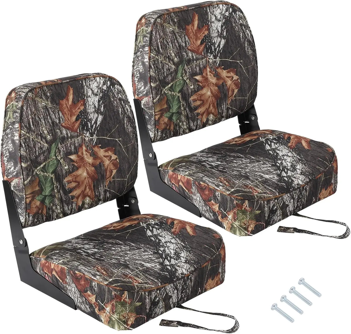 Low Back Folding Boat Seats With Waterproof Upholstery And Padding