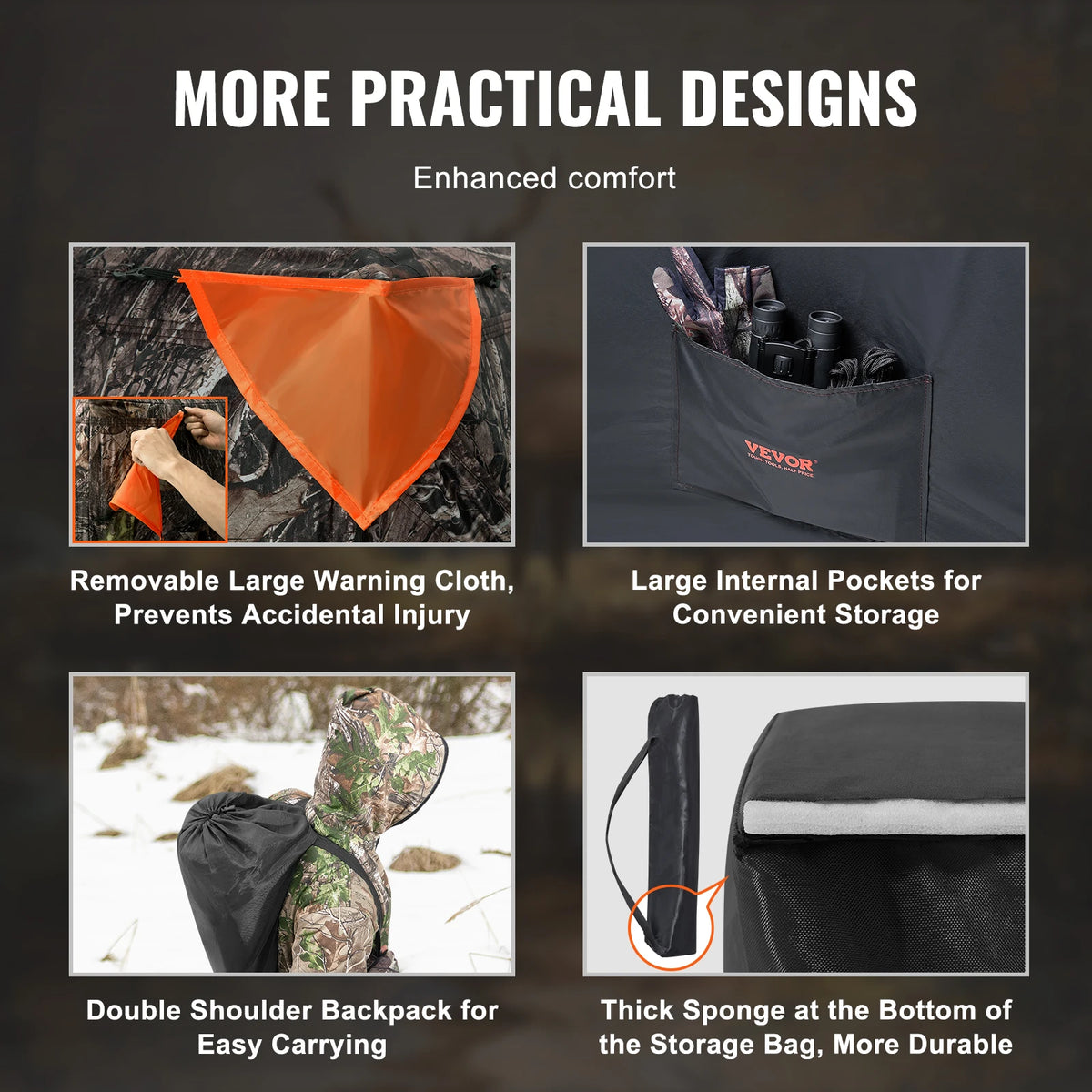 SucceBuy 270 Degree See Through Hunting Blind For Deer Turkey