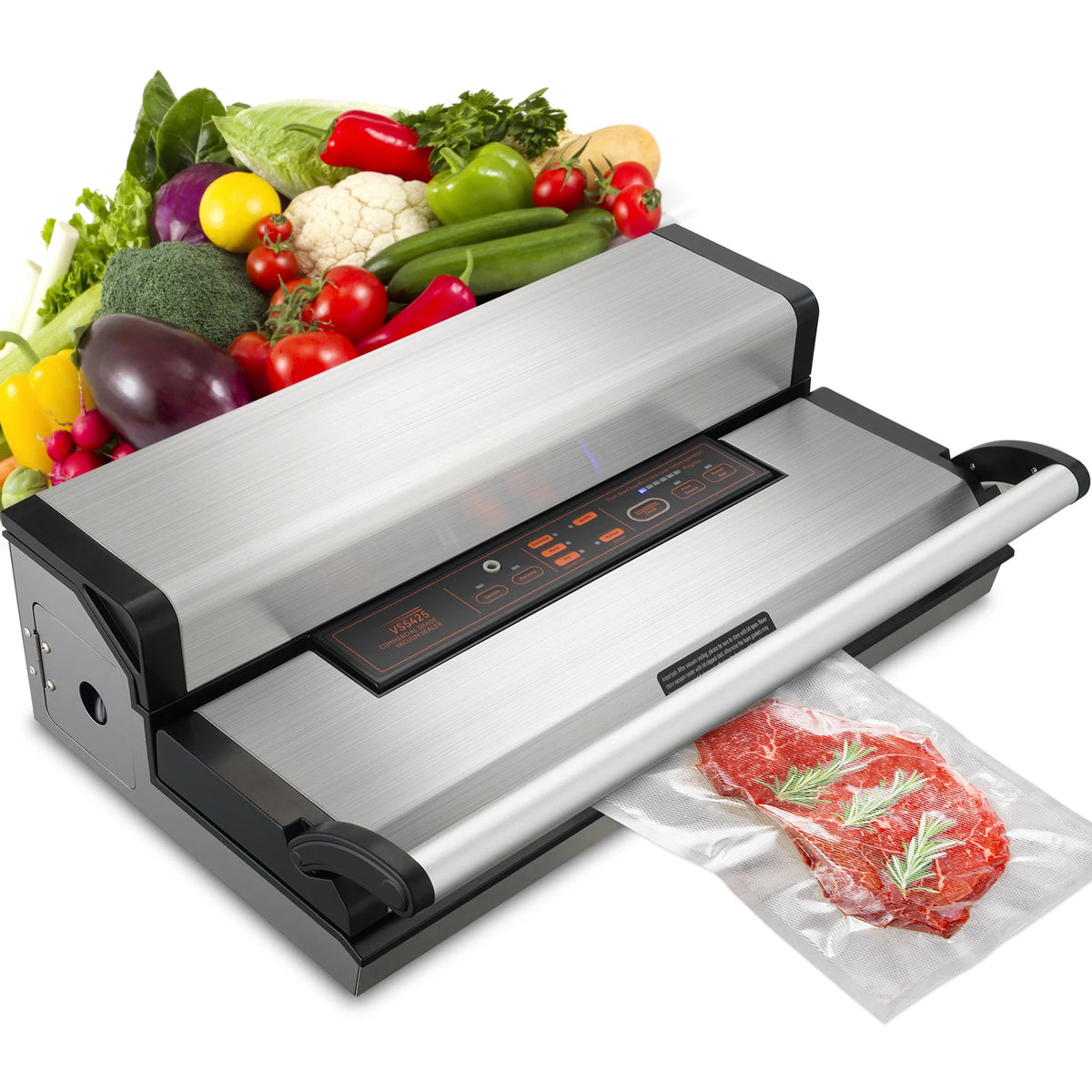 SucceBuy Commercial Automatic Food Vacuum Sealer With Bag Cutter