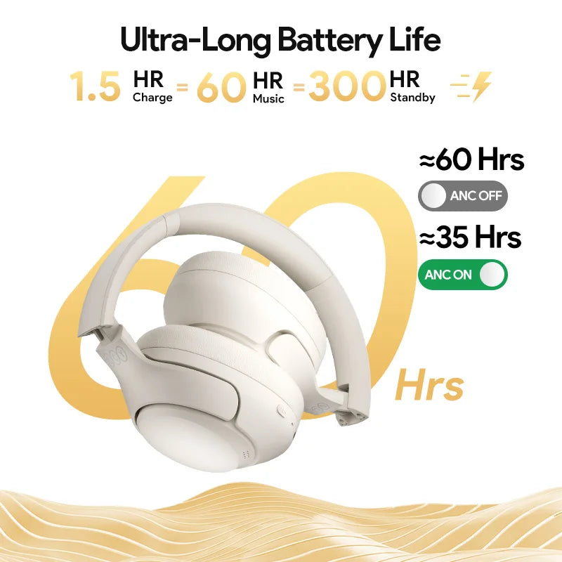 QCY H3 Wireless Headphones Bluetooth 5.4 Hybrid Active Noise Cancellation