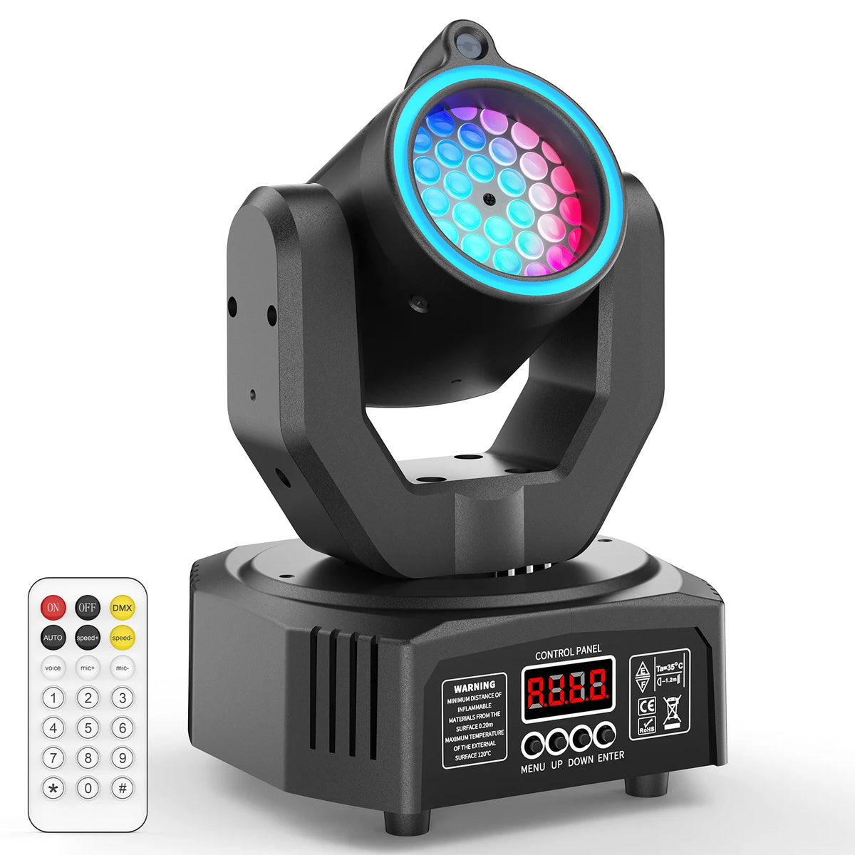 U'King RGB Beam Moving Head Light With DMX Strobe Effects