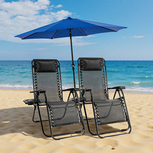 JHK Zero Gravity Recliner Lounge Chair With Adjustable Pillow