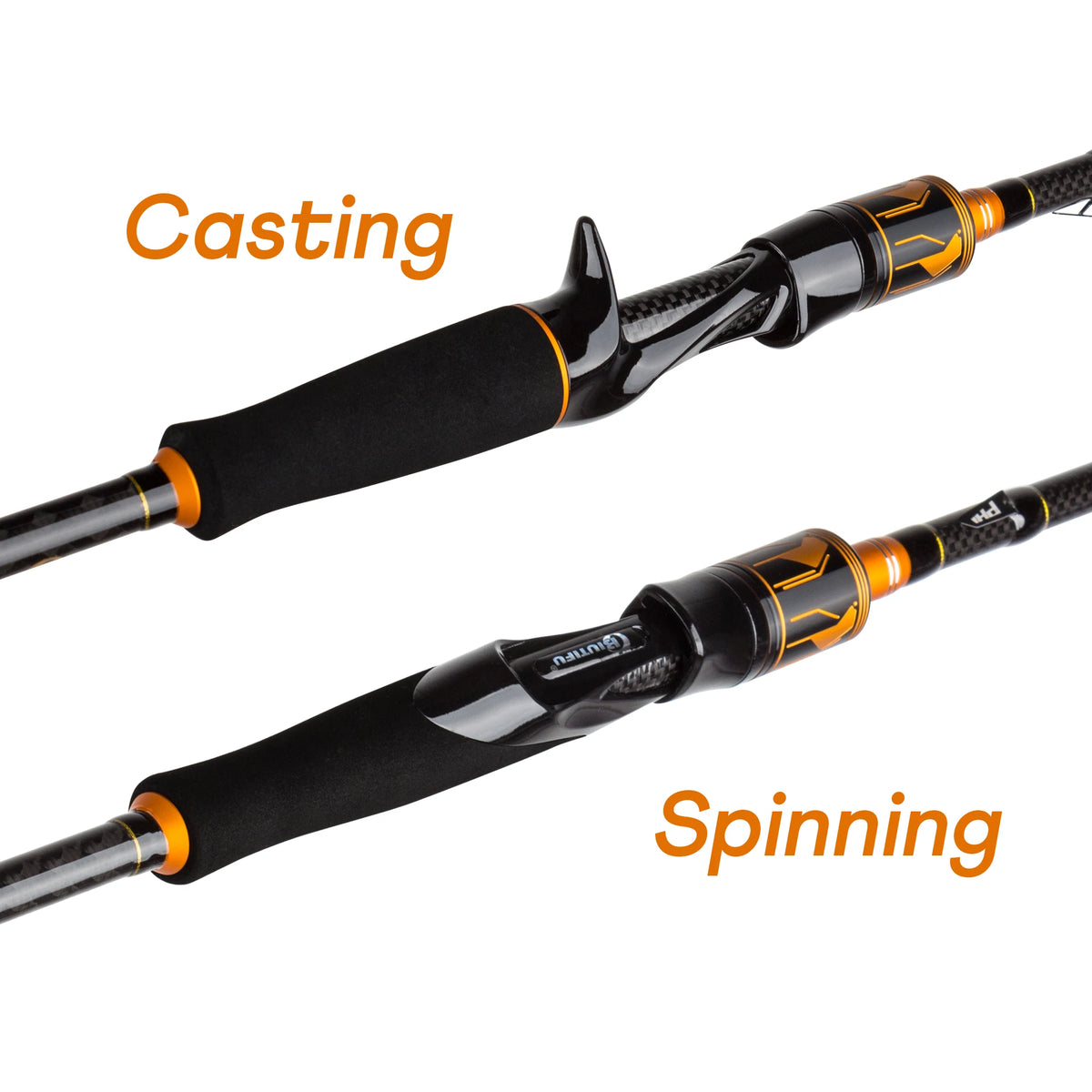 BIUTIFU Spinning Casting 2Tips Fishing Rods 1.8m 1.98m 2.1m 2.25m 2.4m 2.55m 2.7m Fuji Guide 2 Sections T1000 Carbon Baitcasting 7-80g Lure Bass Pike Fast Surf Pole