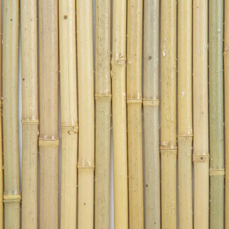 Bamboo Paneling 4 ft H x 6 ft L x 0.75 in D For Garden Backyard Patio, Privacy Screen Natural Decorative Fencing Boundary Partition Rolled Wood Texture Outdoor Space Divider Indoor Wall Decoration Individual Stalks Constructi