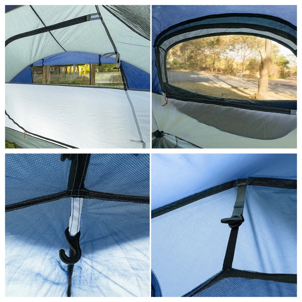 Night Cat Instant Pop Up Camping Tent With Waterproof Rainfly