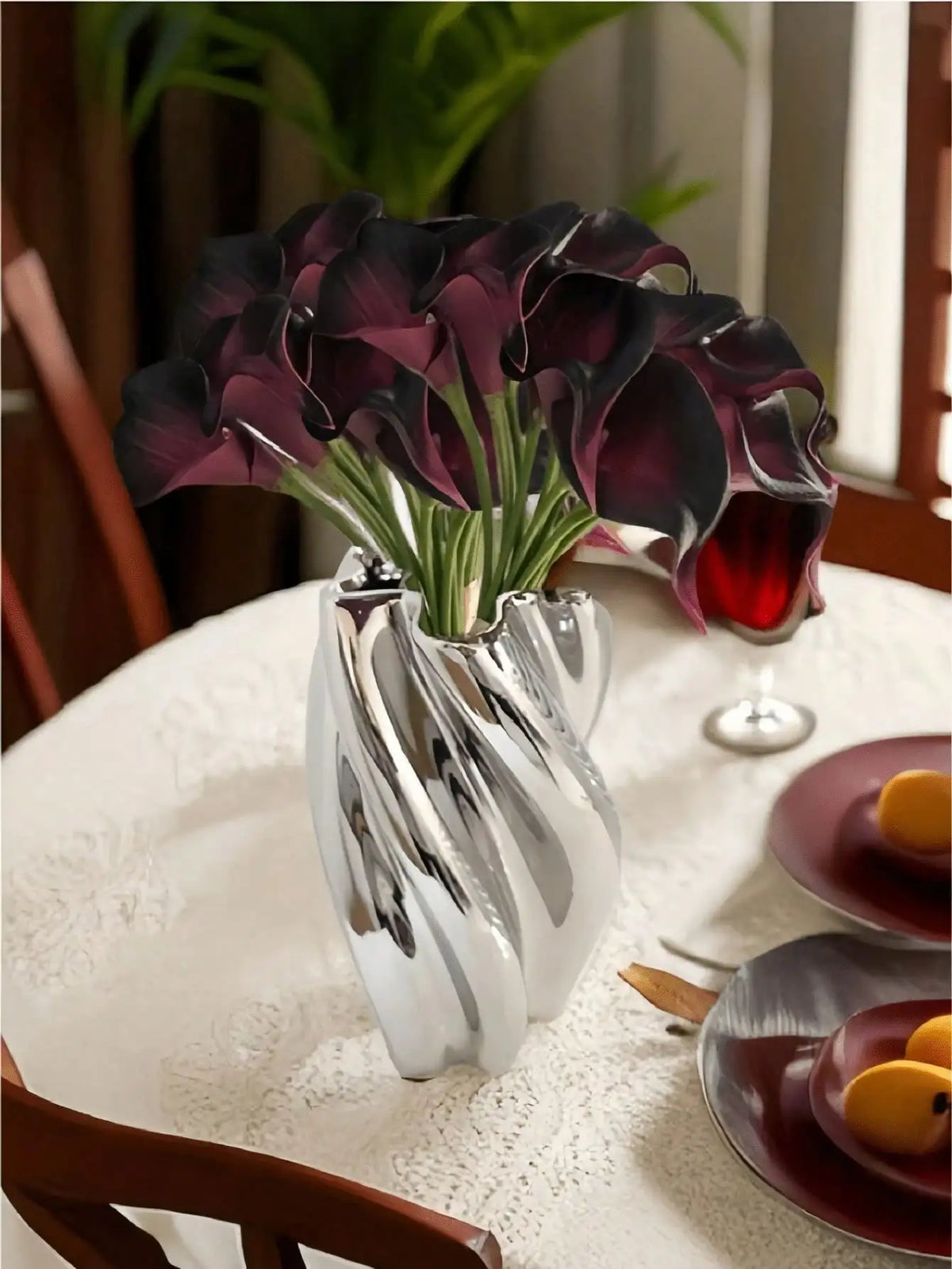 Realistic Artificial Calla Lily Bouquet For Wedding And Home Decor
