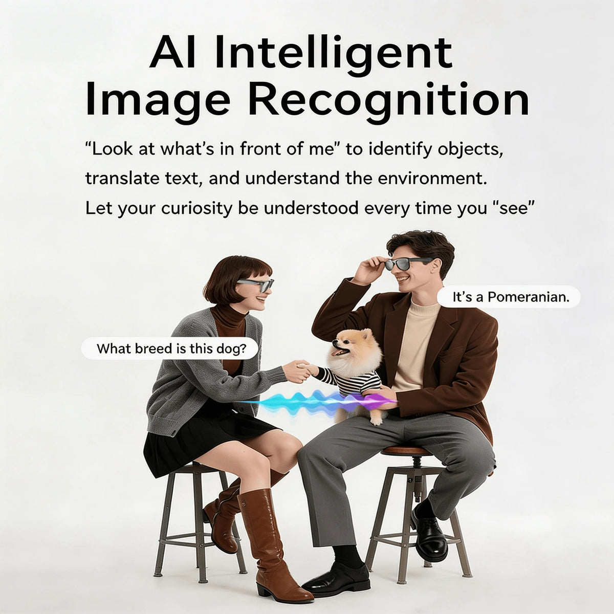 W&O AI Camera Glasses With Translation And Open Ear Audio