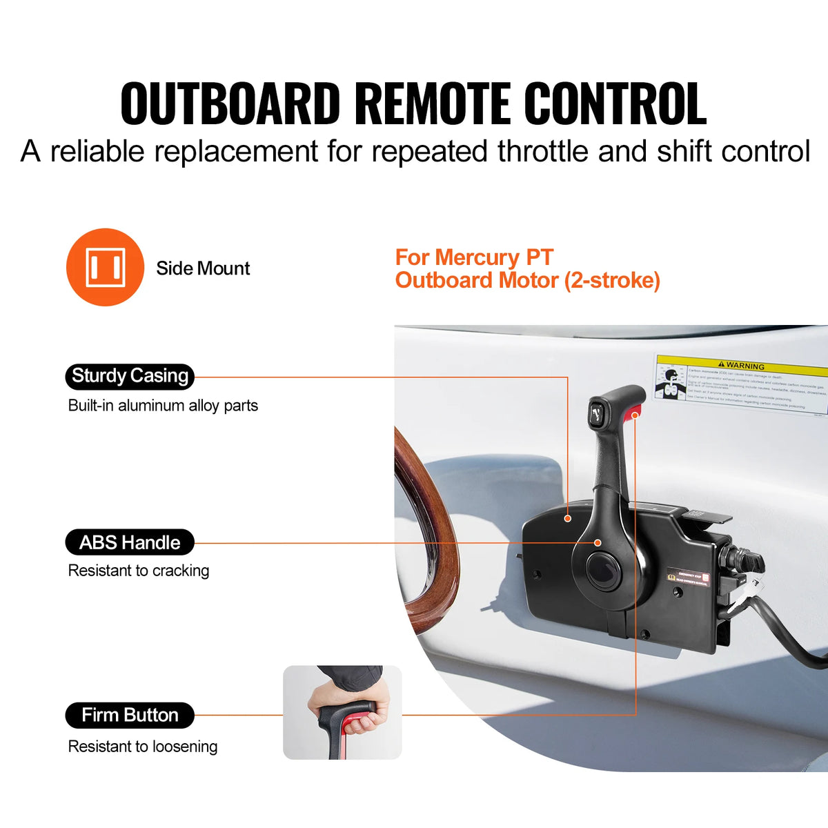 SucceBuy Mercury Outboard Side Mount Throttle Control Box