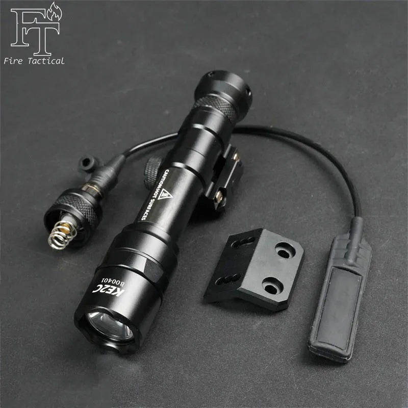 SF M600B M600C Tactical M600 M300 Surefi Flashlight M-system/20MM Rail Install Gun Light Airsoft Hunting Gear Lamp Set