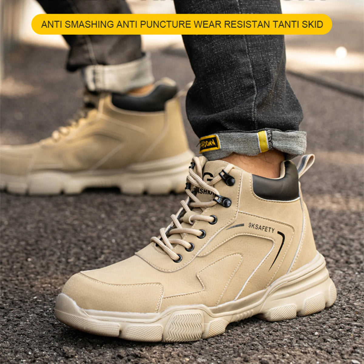 Water Repellent Anti Puncture Industrial Construction Safety Boots