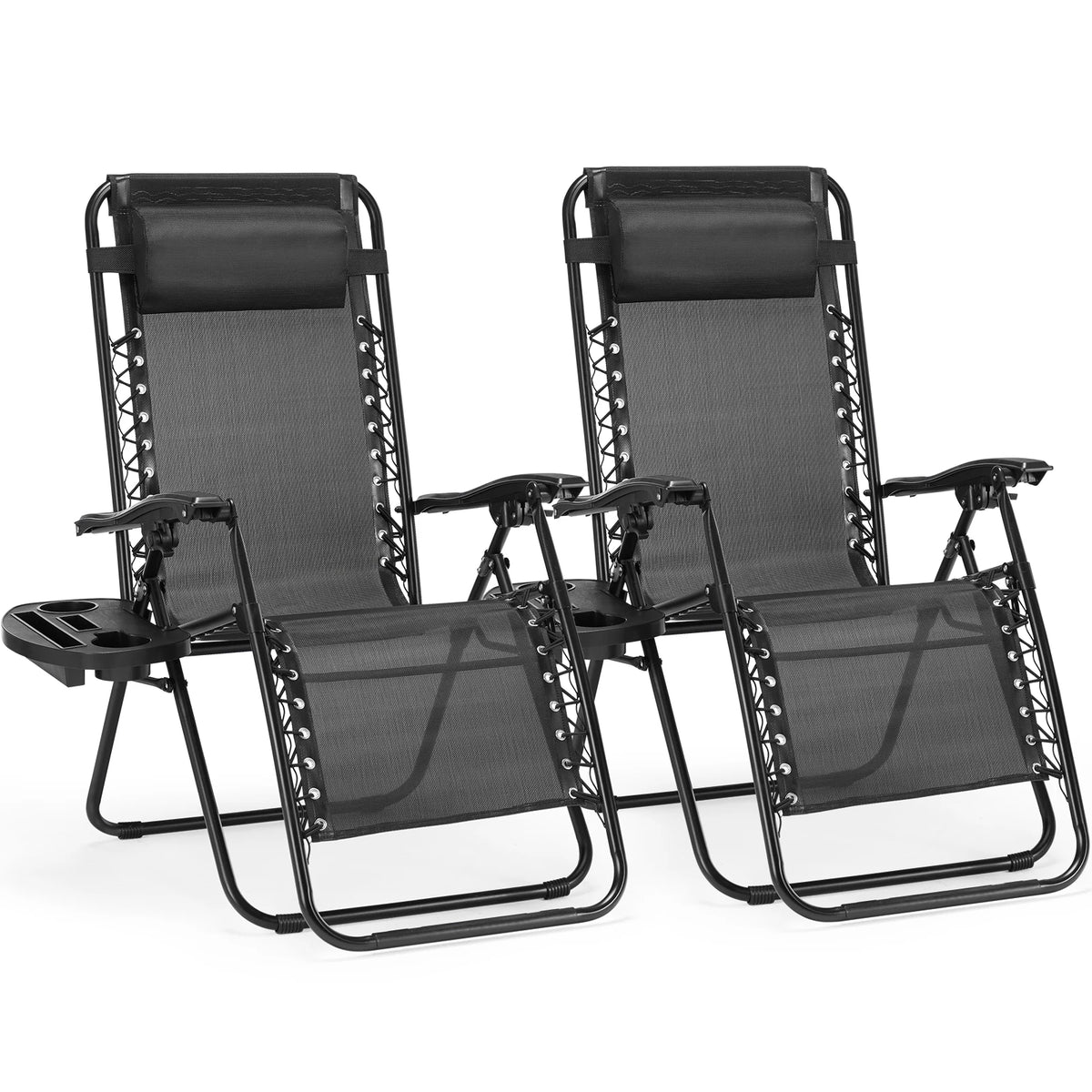JHK Zero Gravity Recliner Lounge Chair With Adjustable Pillow