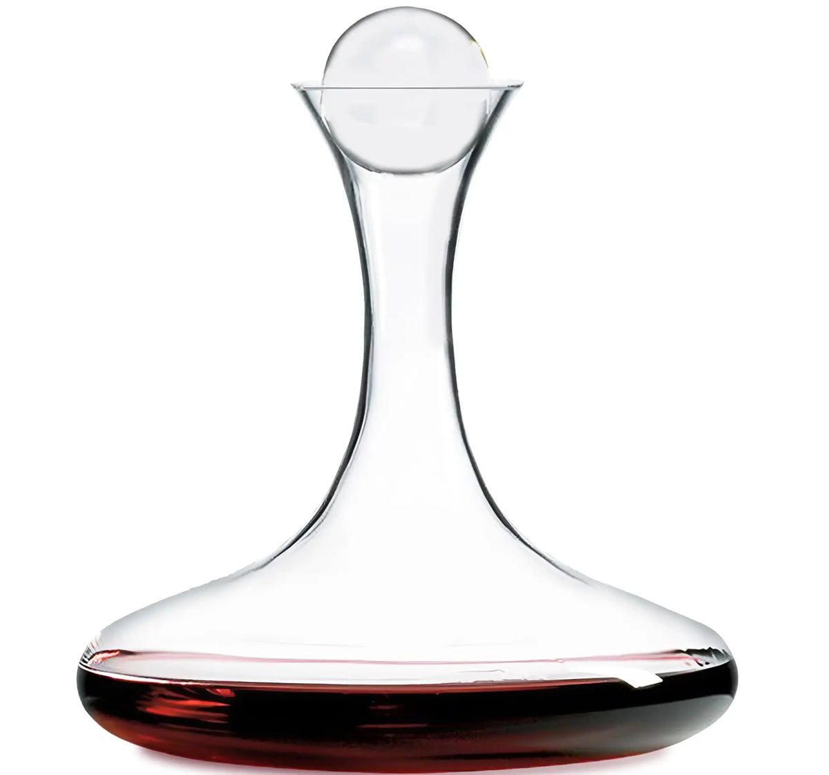 Large Wine Decanter 66 oz | Hand-Blown Lead-Free Crystal | Wide Base for Optimal Aeration | Crystal Stopper | Gift-Boxed