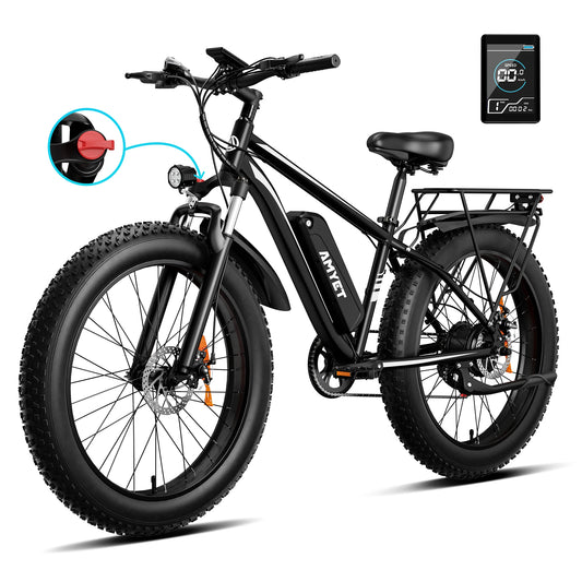 Amyet 1500W Electric Fat Tire Ebike Featuring 48V Dual Suspension