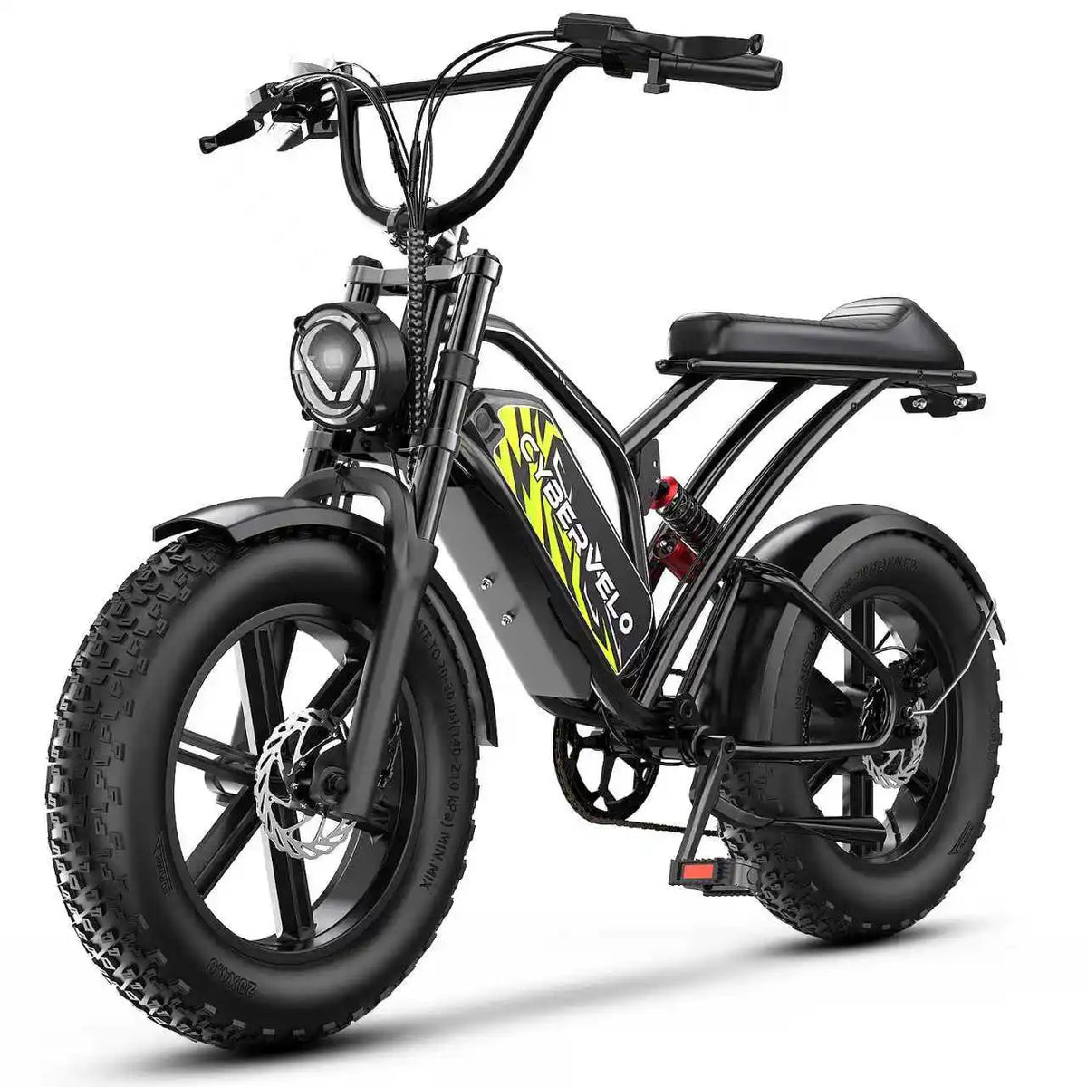 Cybervelo 1000W Fat Tire Electric Dirt Bike Off Road Ebike