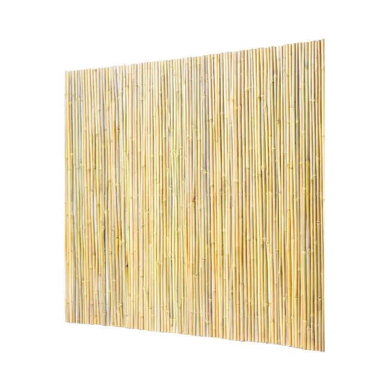 Bamboo Paneling 4 ft H x 6 ft L x 0.75 in D For Garden Backyard Patio, Privacy Screen Natural Decorative Fencing Boundary Partition Rolled Wood Texture Outdoor Space Divider Indoor Wall Decoration Individual Stalks Constructi