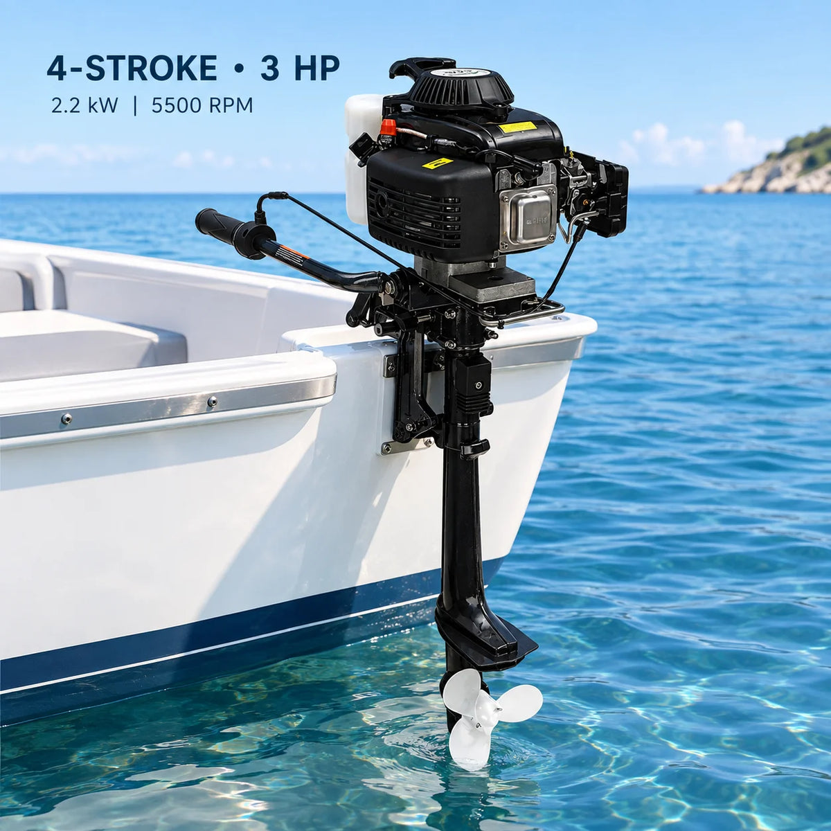 Air Cooled Four Stroke Outboard Motor for Fishing Boats
