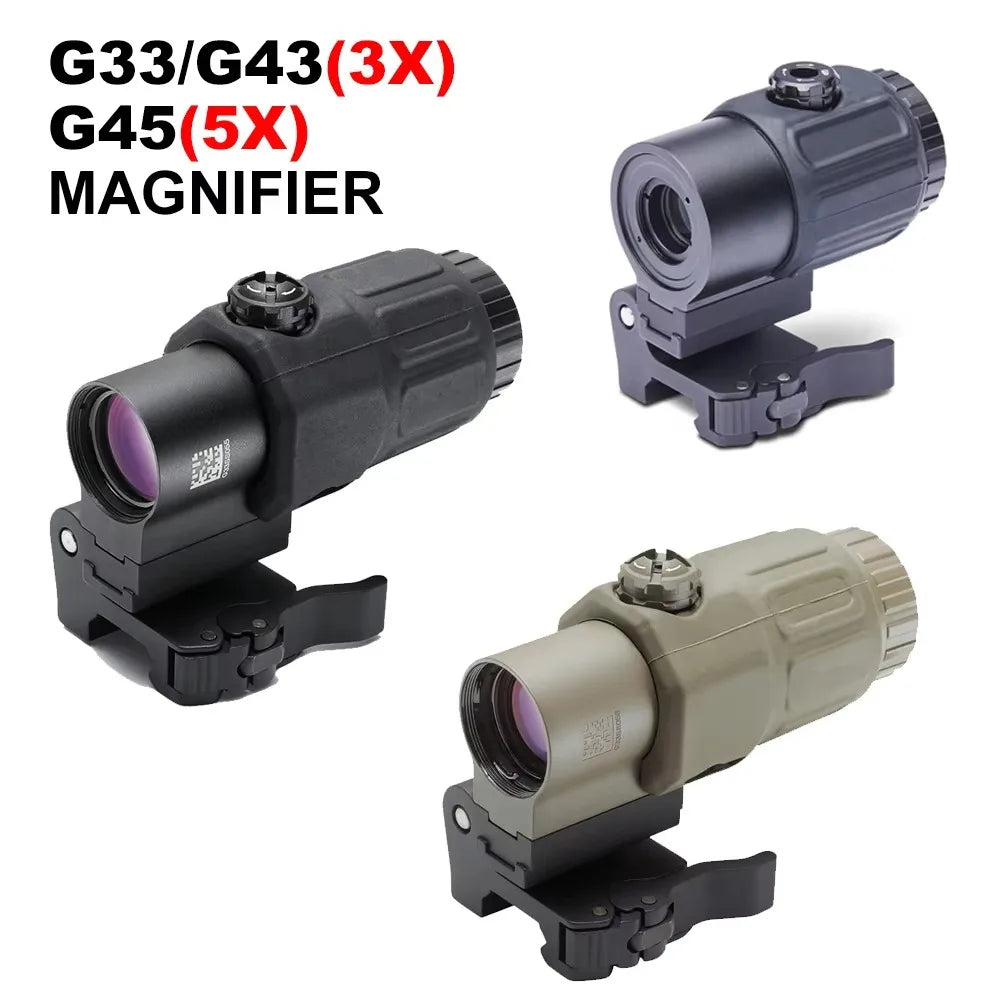 Bestsight G33 Side Switch 3X Magnifier Scope With Quick Detach Mount