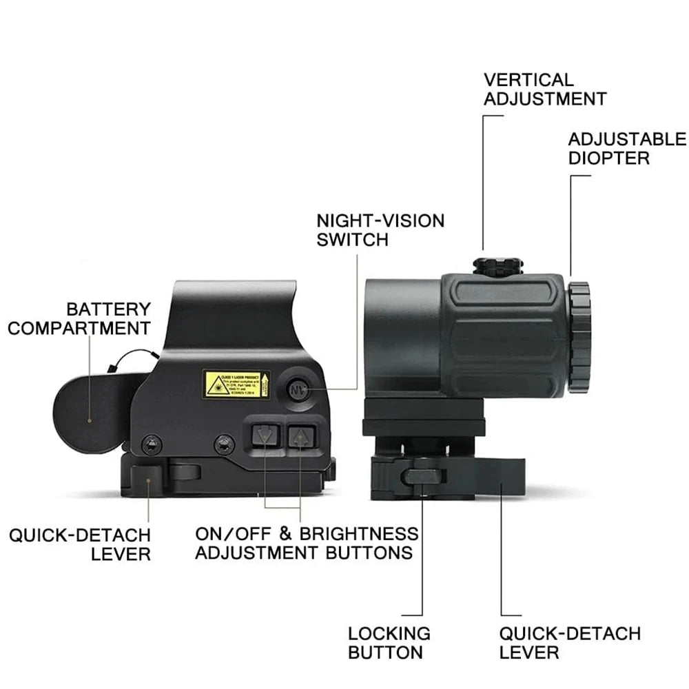 Bestsight Holographic Collimator Tactical Red Dot Sight
