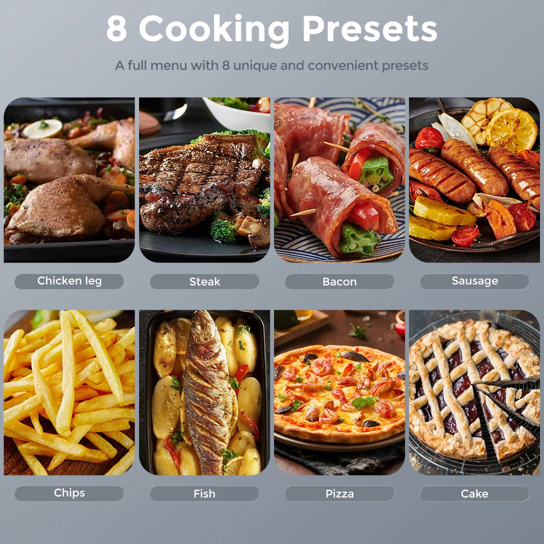 SEJOY 8-in-1 Air Fryer For Roasting, Baking And Dehydrating